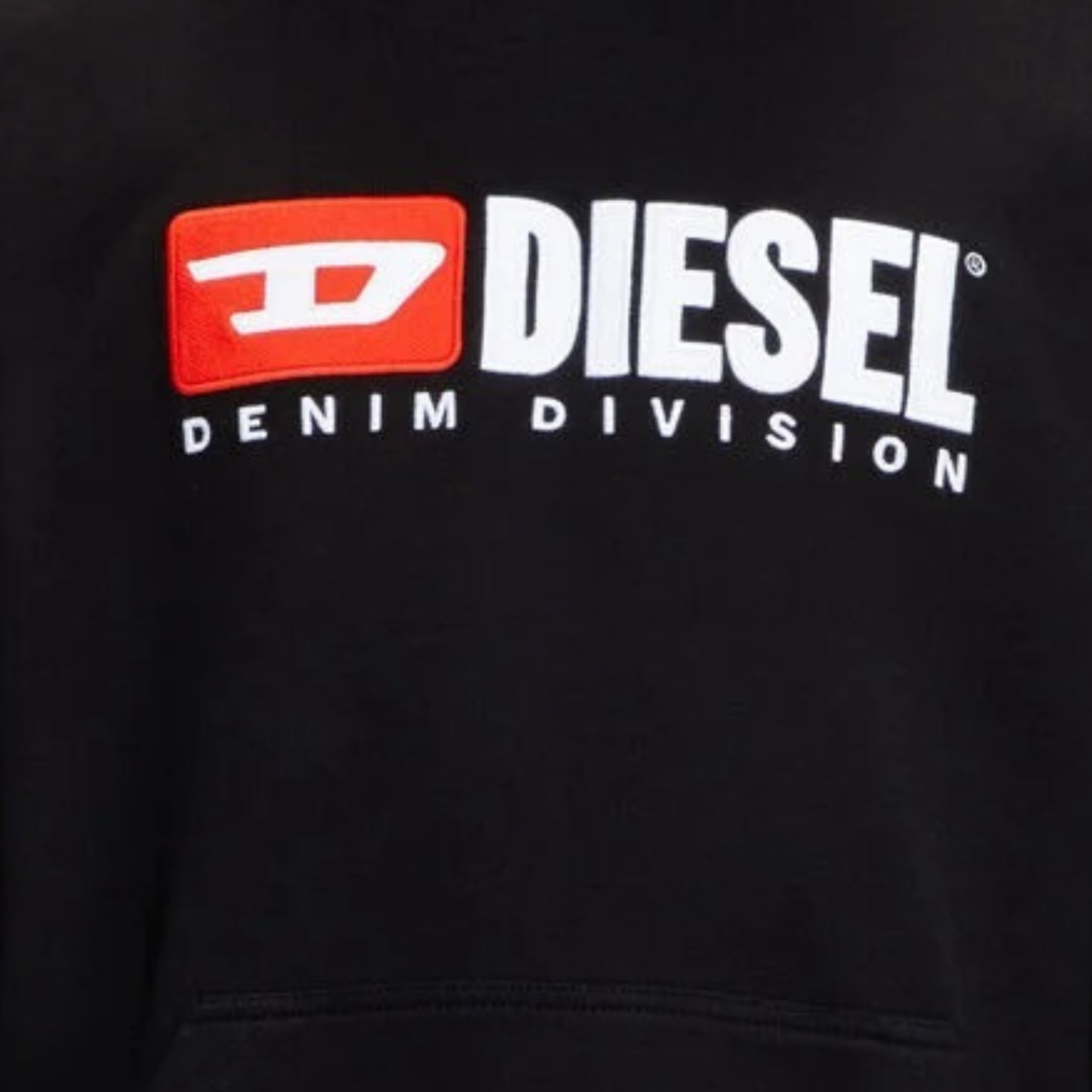 Diesel Sweatshirt Hooded Logo Black